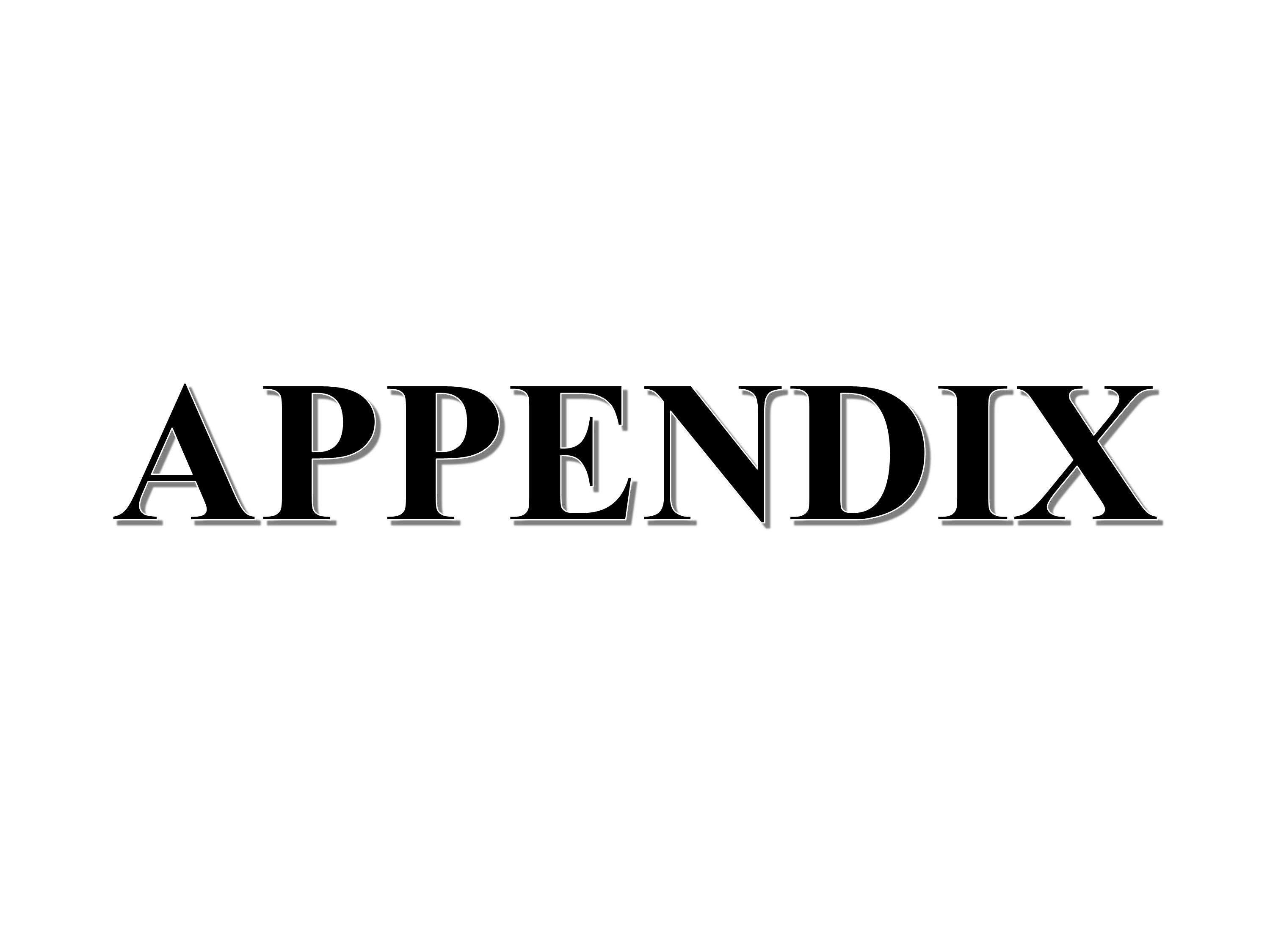 APPENDIX